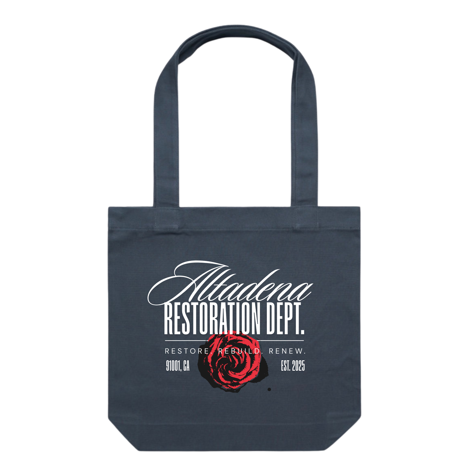 Altadena Restoration Dept. 2.0 // Petrol Blue Tote