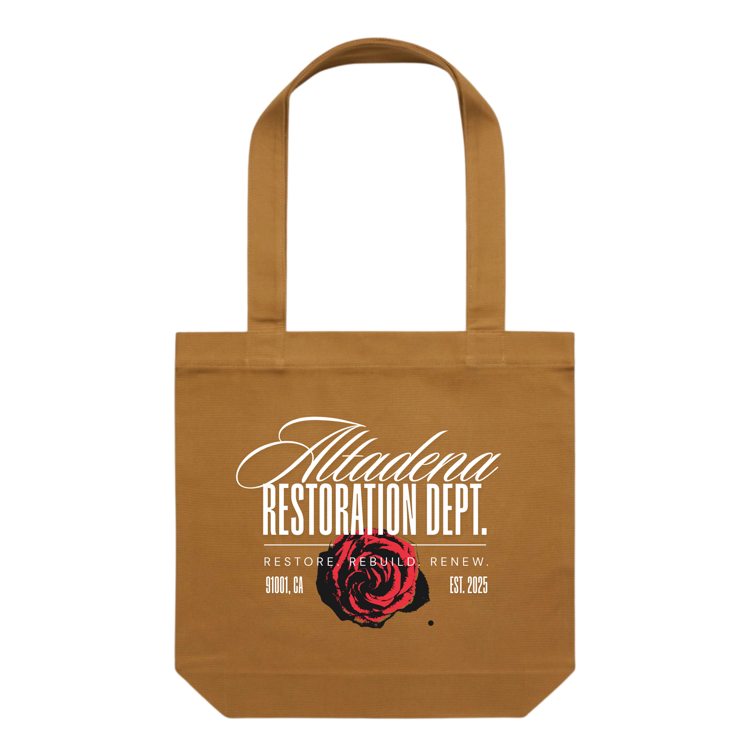 Altadena Restoration Dept. 2.0 // Camel Tote
