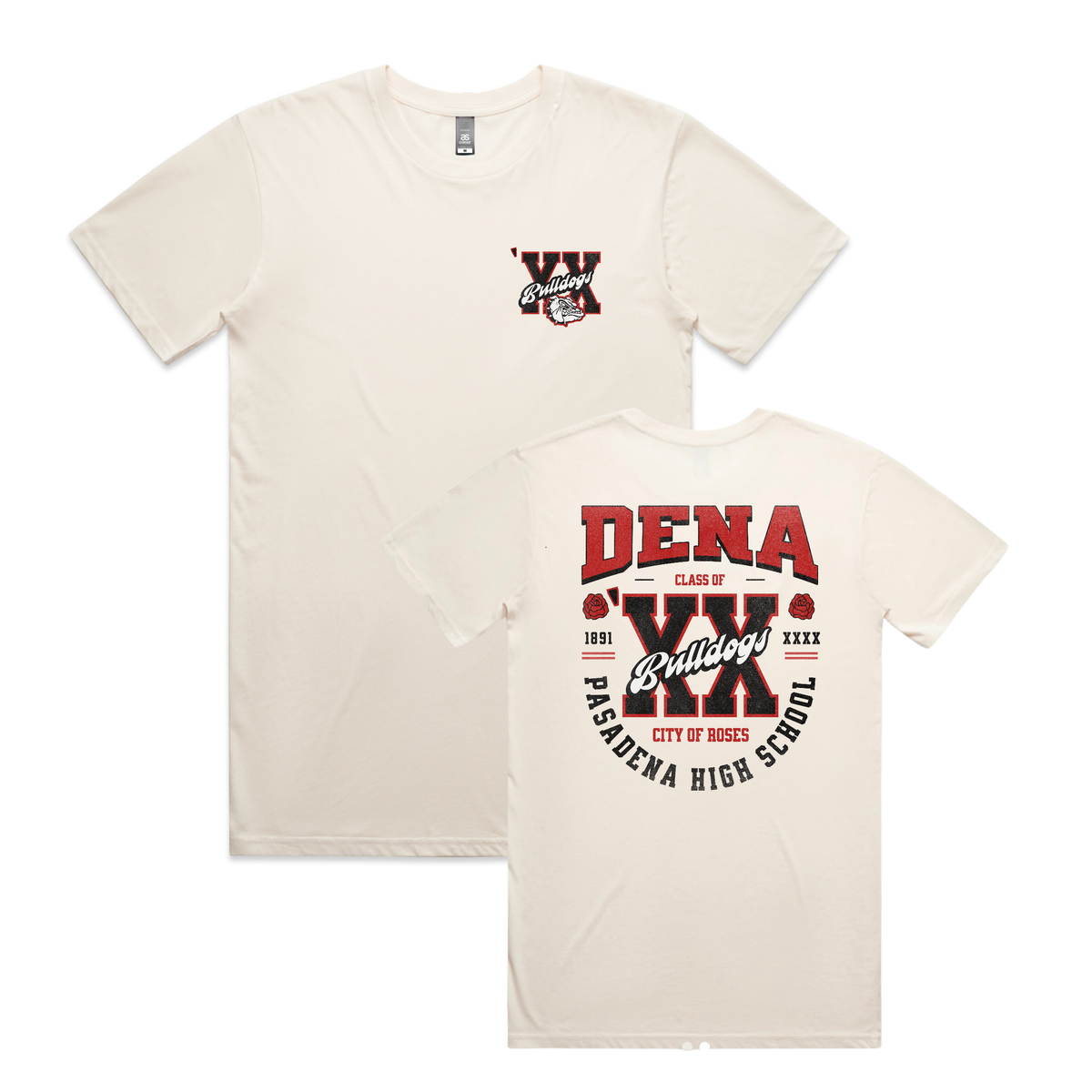 Customized Bulldogs T-shirt // Ecru