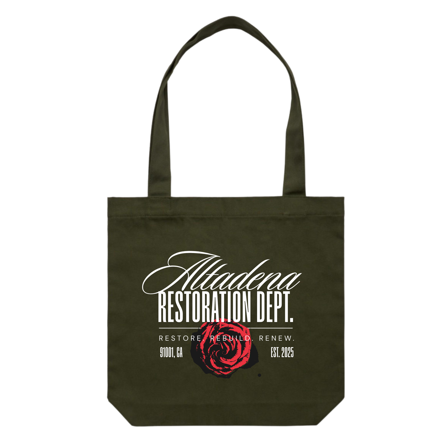 Altadena Restoration Dept. 2.0 // Army Tote