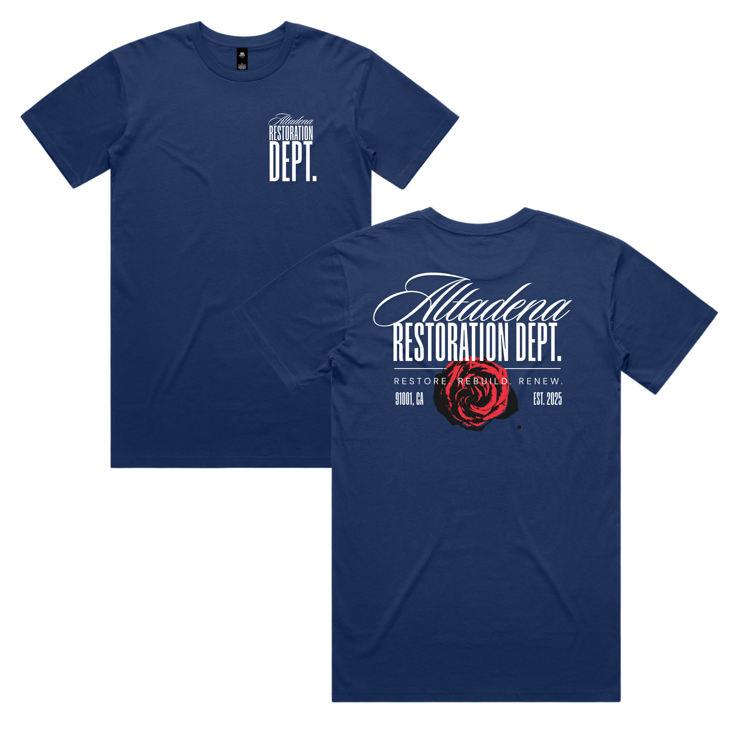 Altadena Restoration Dept. 2.0 // Cobalt Tee