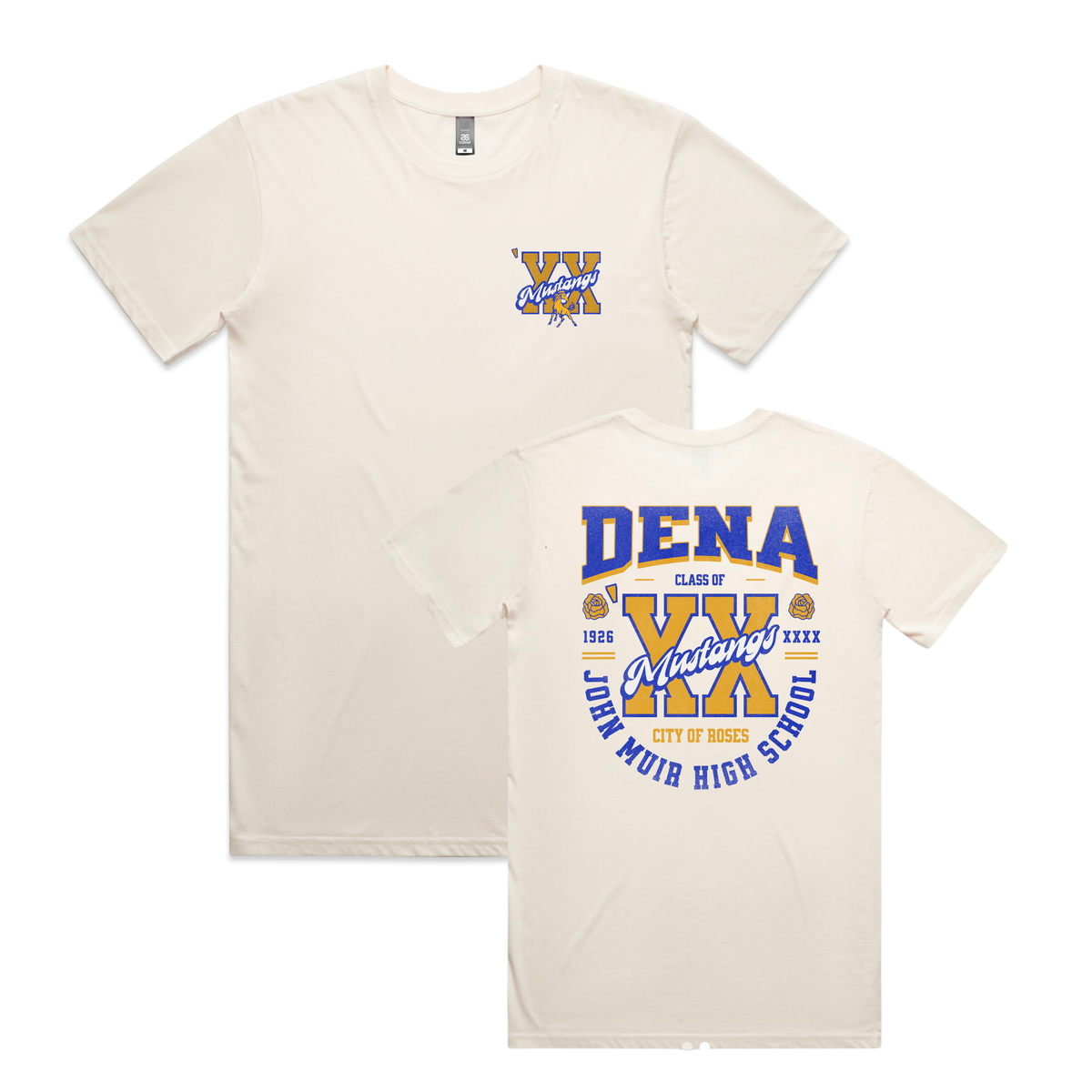 Customized Mustangs T-shirt // Ecru