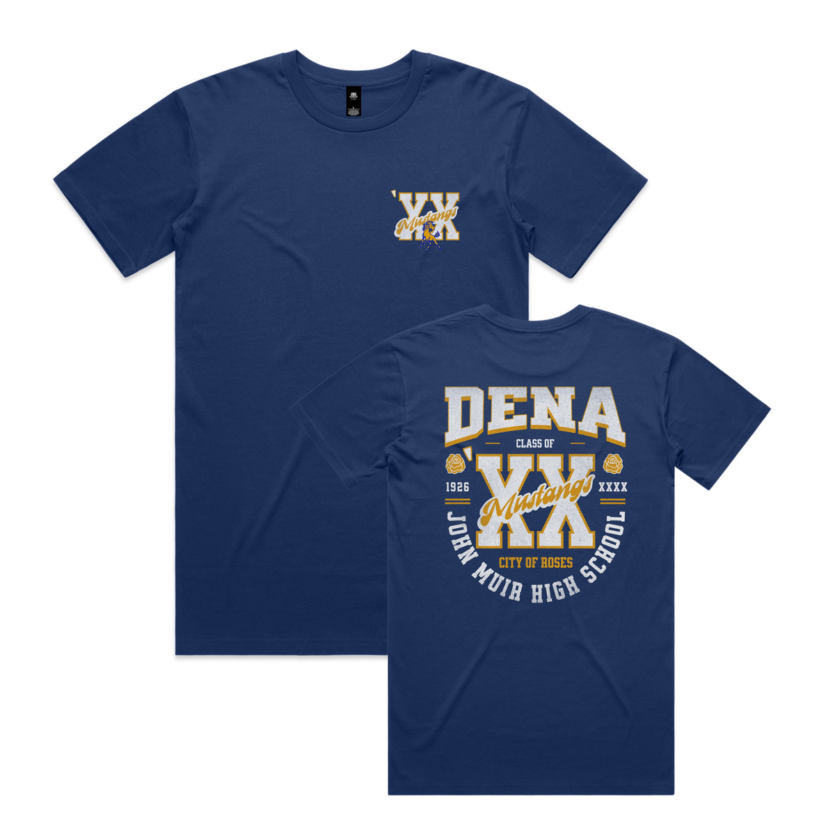 Customized Mustangs T-shirt // Cobalt