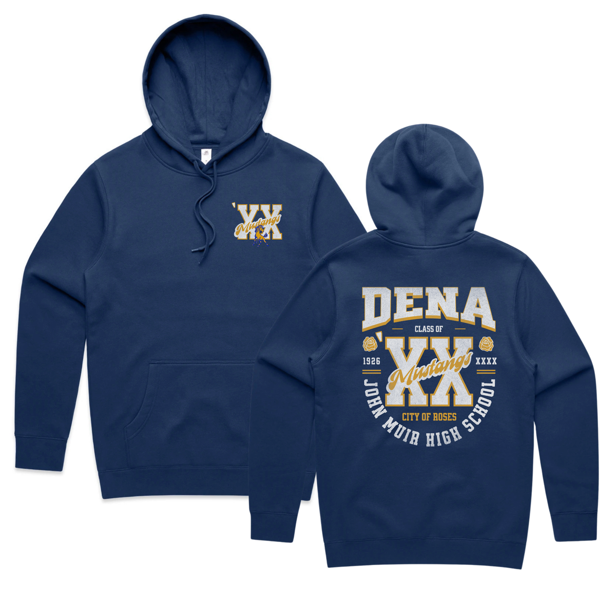 Customized Mustangs Hoodie // Cobalt