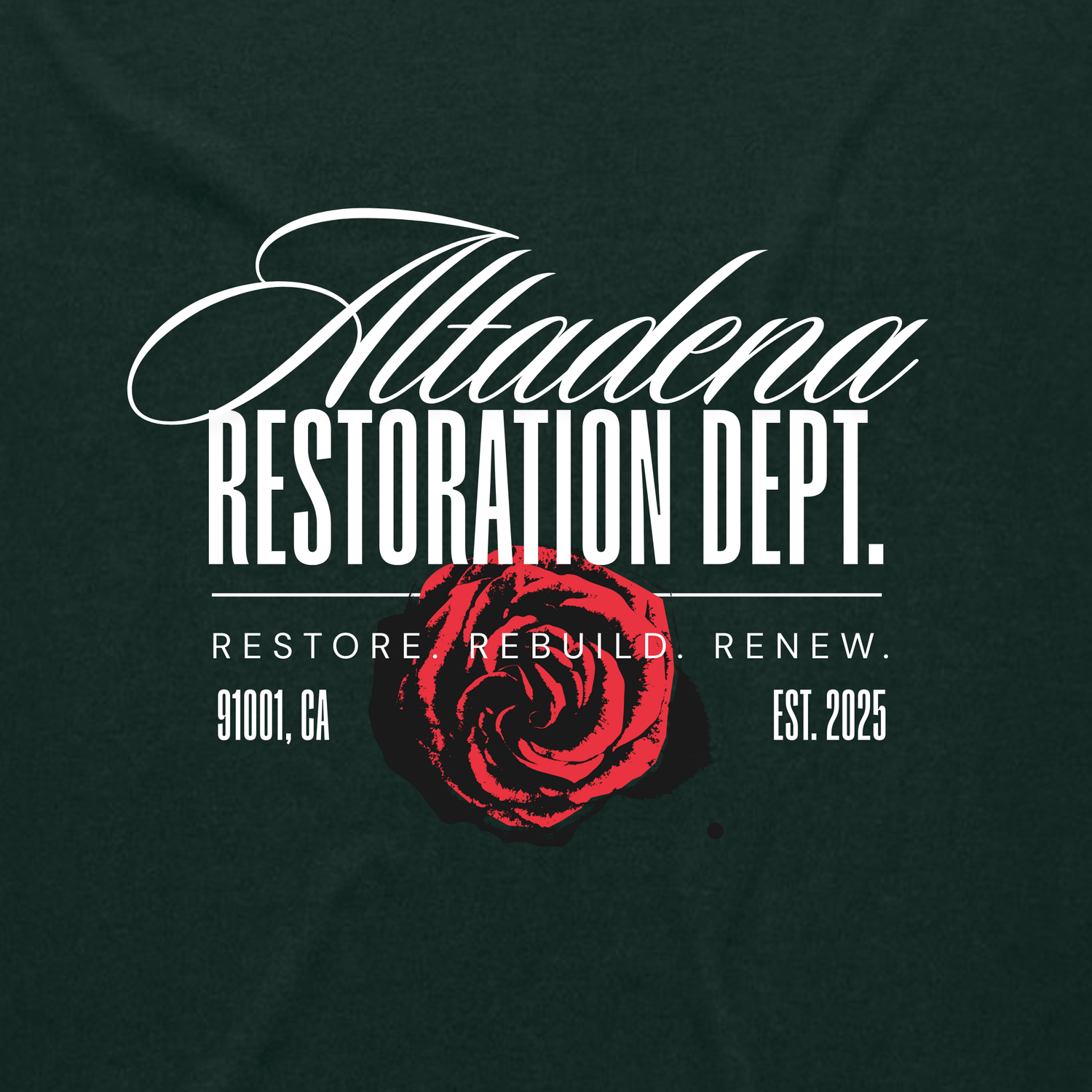 Altadena Restoration Dept. 2.0 // Forest Crewneck