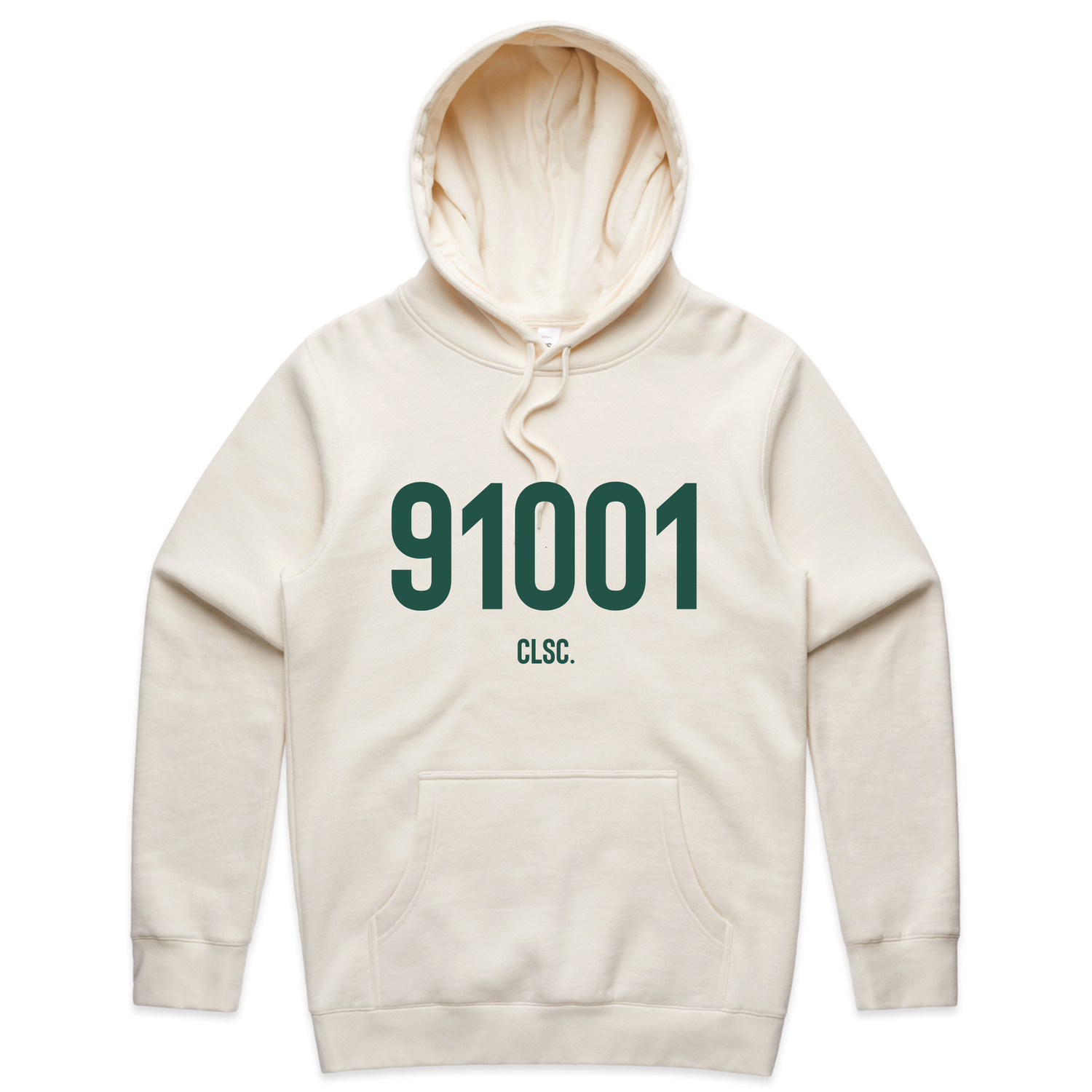 91001 Hoodie // Natural + Green