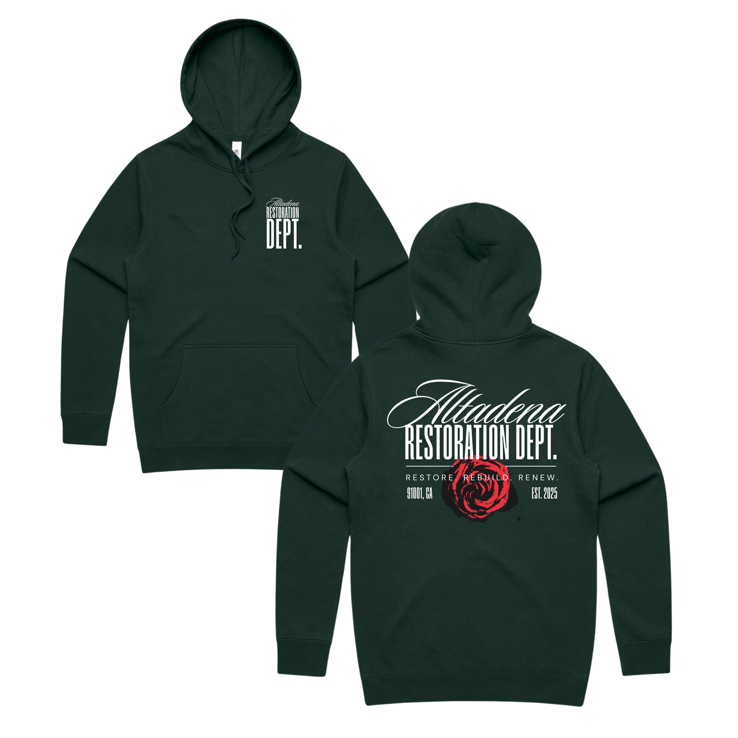Altadena Restoration Dept. 2.0 // Forest Hoodie