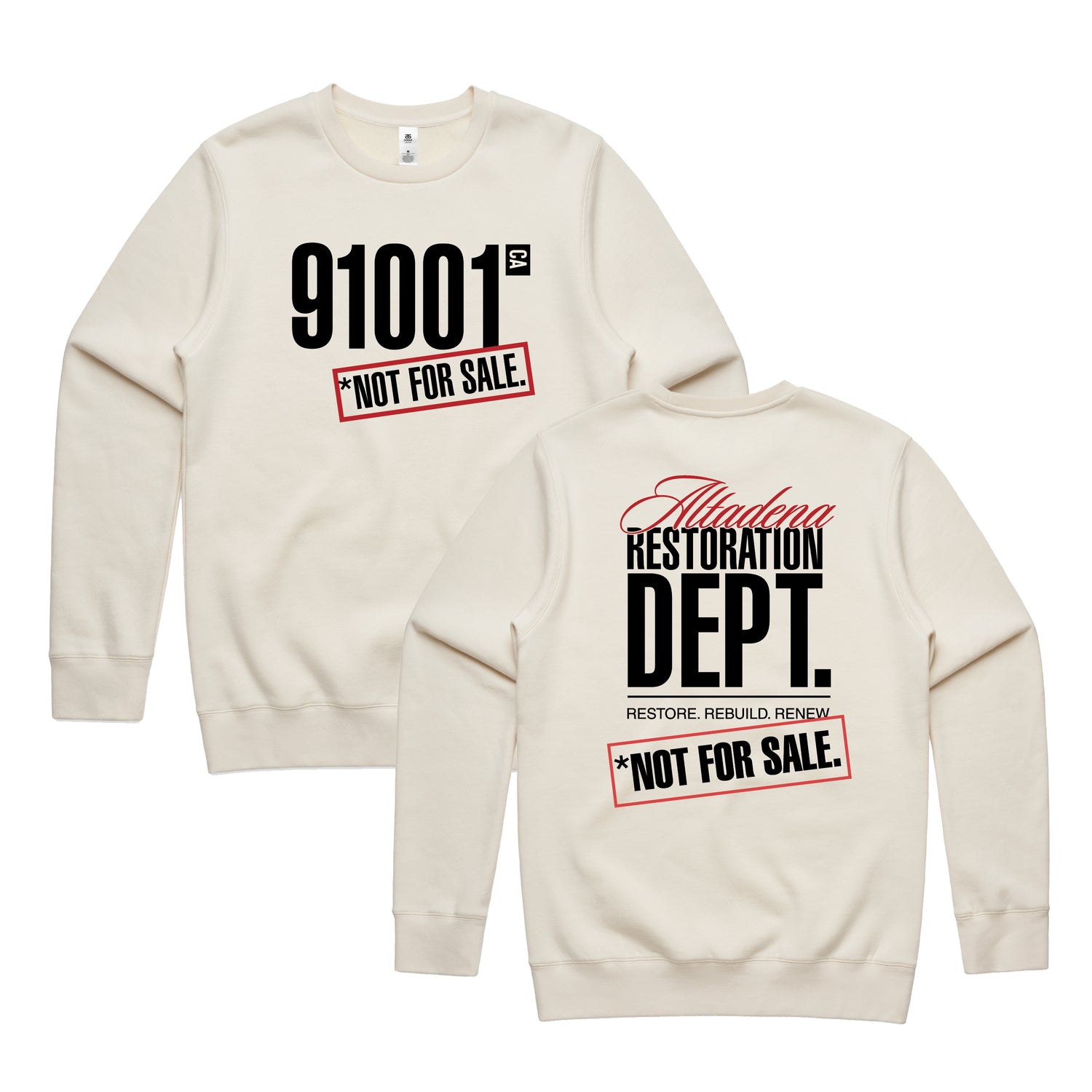 91001 Not for Sale // Natural Crew