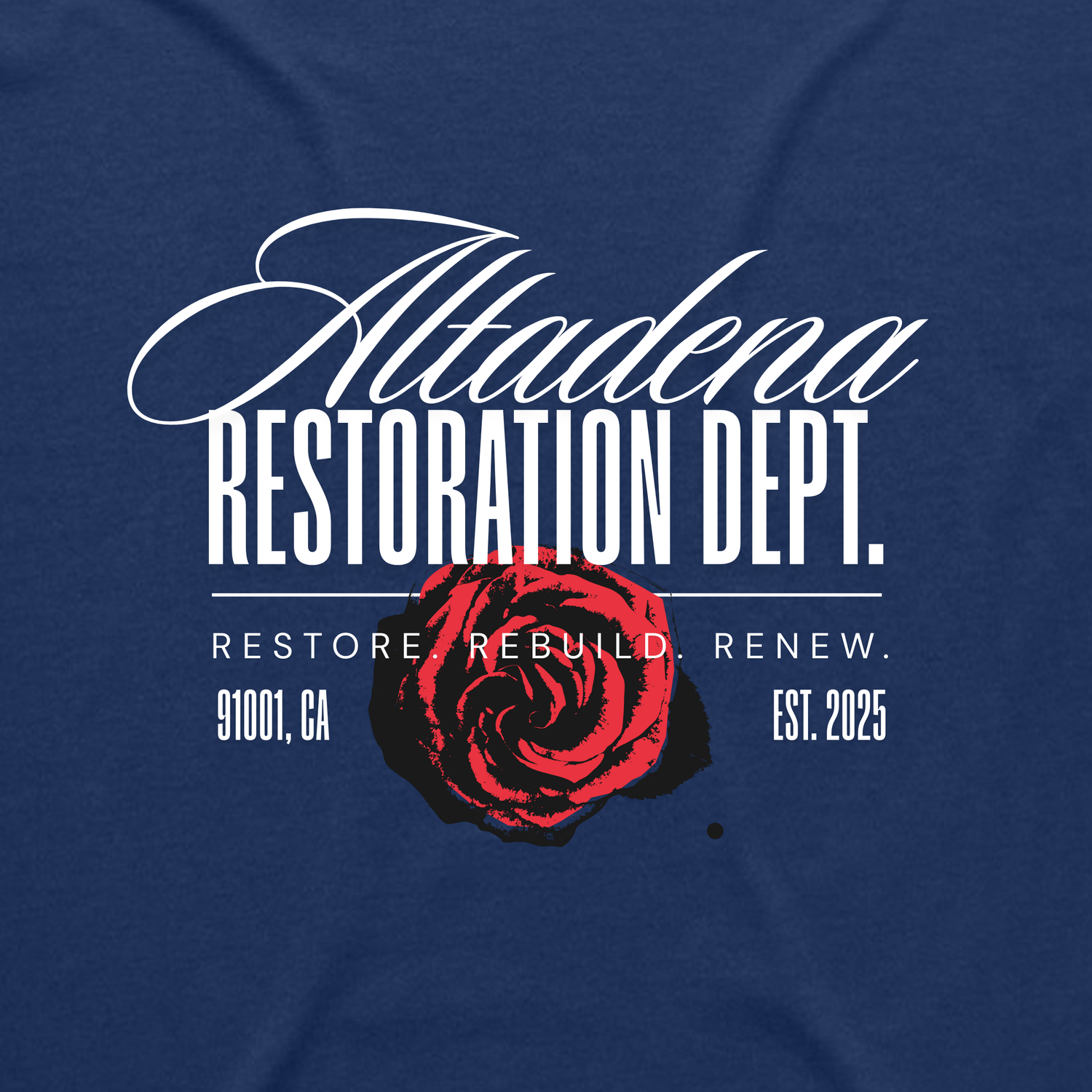 Altadena Restoration Dept. 2.0 // Cobalt Crewneck