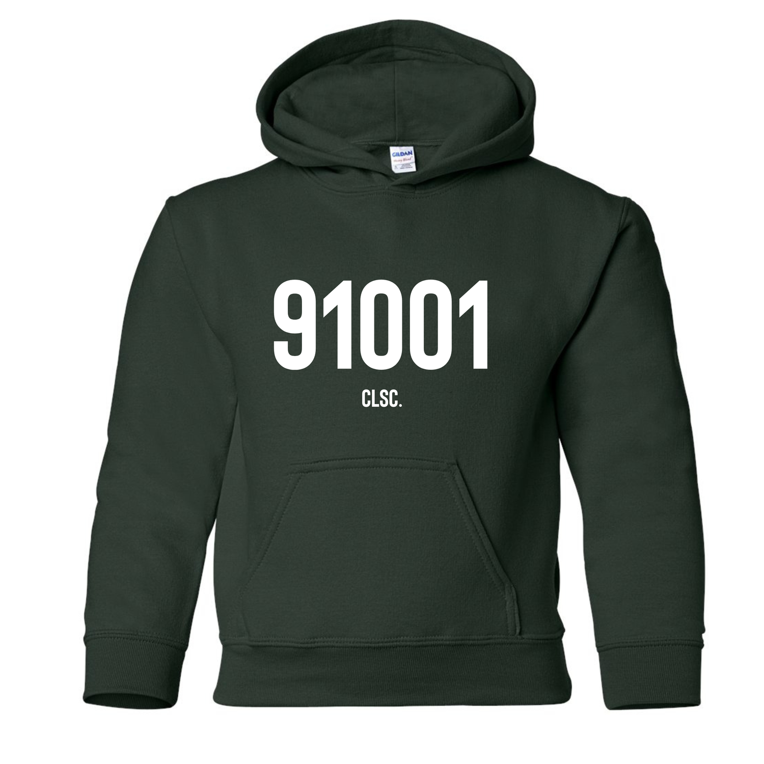 91001 Youth Hoodie // Forest Green