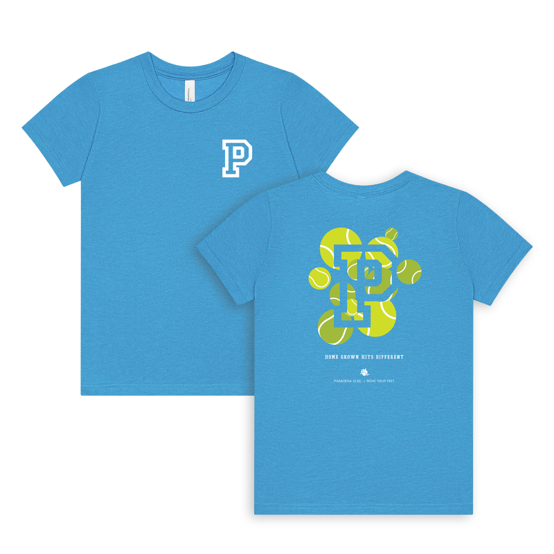 YOUTH // MYF + CLSC. Collab Tee - Neon Blue Heather