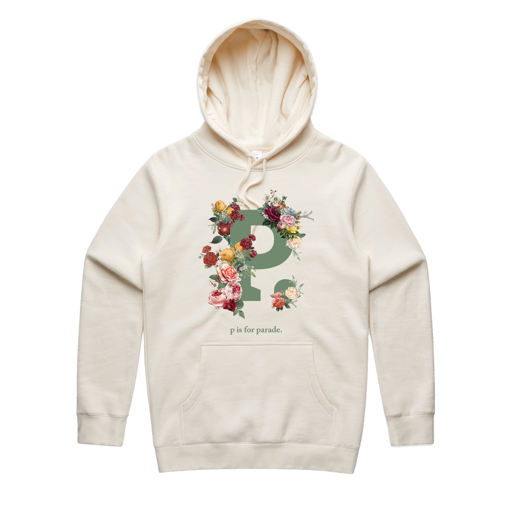 P is for Parade 2.0 // Natural Hoodie