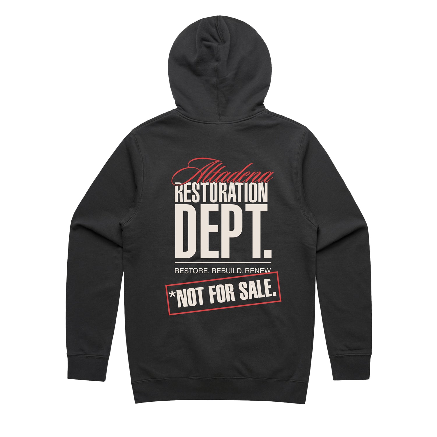 Altadena Restoration Dept. // Graphite Hoodie