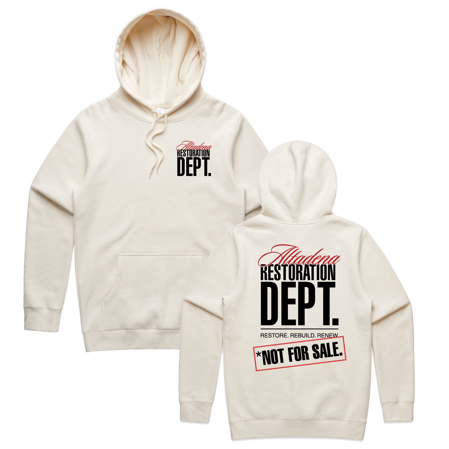 Altadena Restoration Dept. // Natural Hoodie